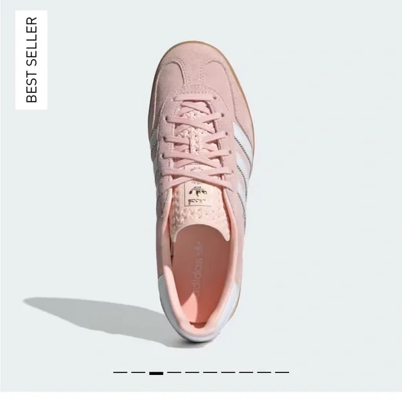 Adidas Pink and White Sneakers Classic Style - Picture 2 of 3